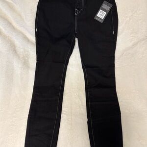 True Religion Women's Jet Black Skinny Jeans